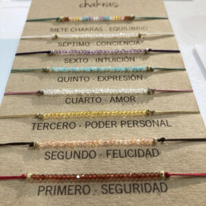 Pulsera chakras · Centros de energía